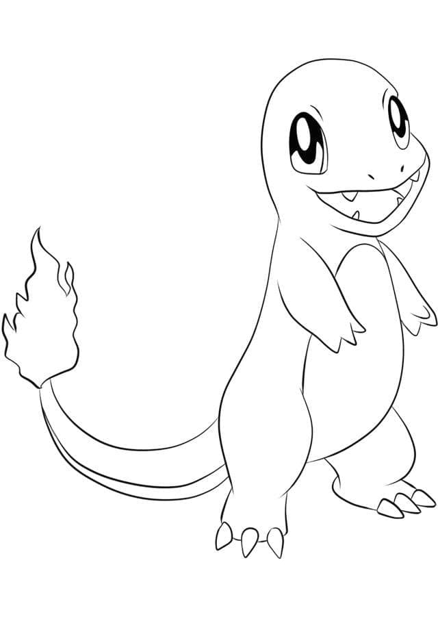 Lachende Pokemon Charmander