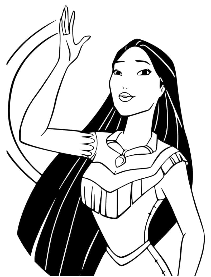 Mooie prinses Pocahontas