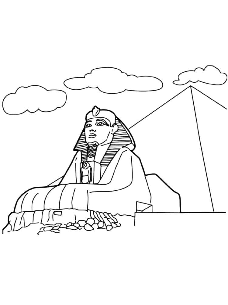 Piramide en Sfinx van Gizeh in Egypte