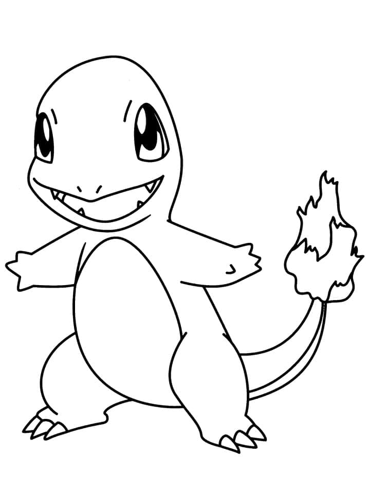 Pokemon Charmander afdrukbaar voor kinderen