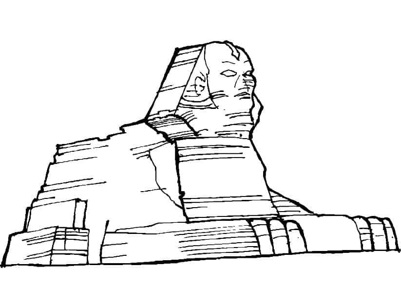 Sfinx van Gizeh in Egypte