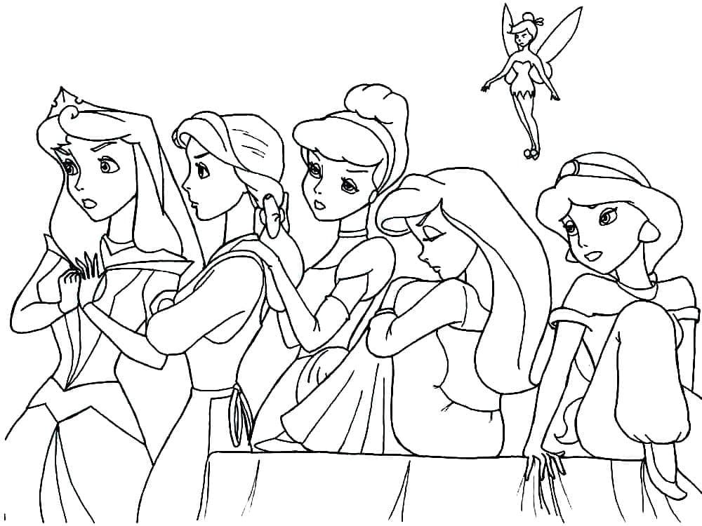 Tekening van Disney Prinsessen