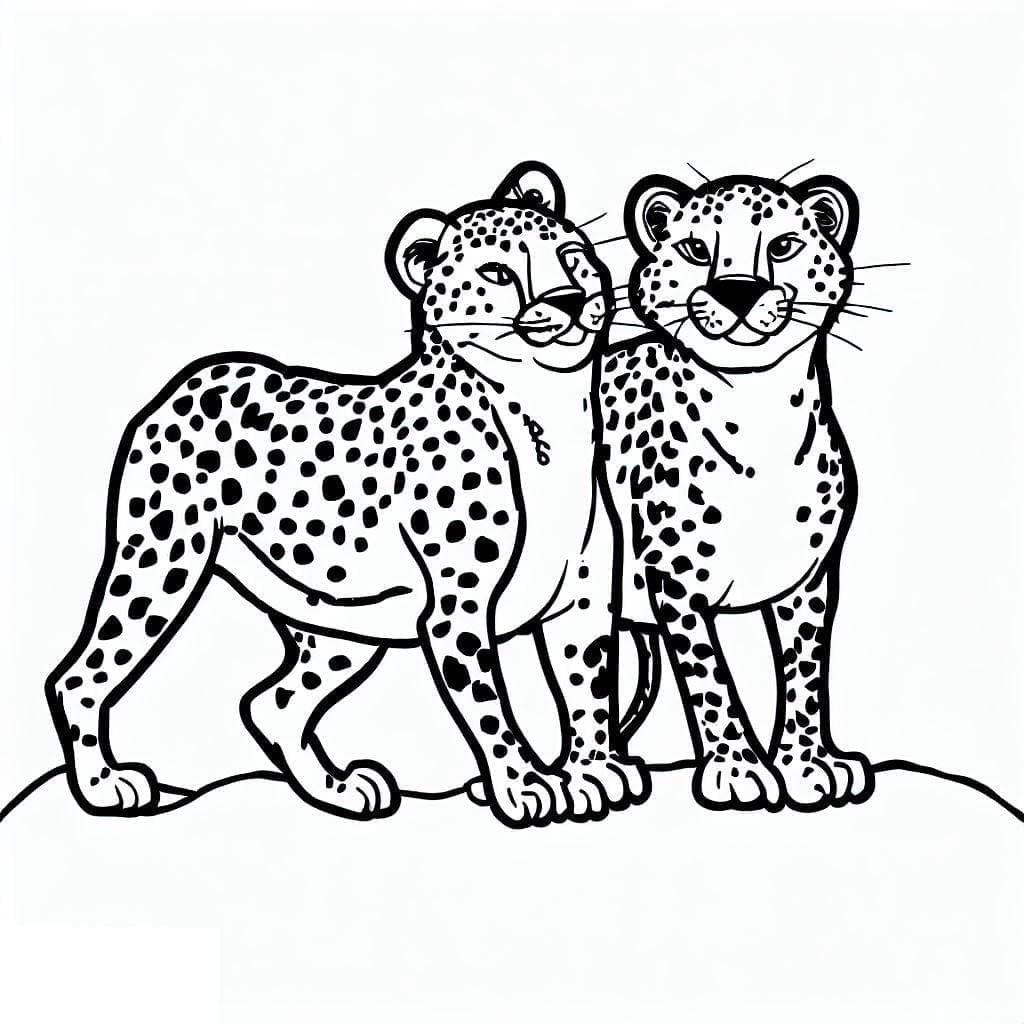 Twee schattige Cheetah