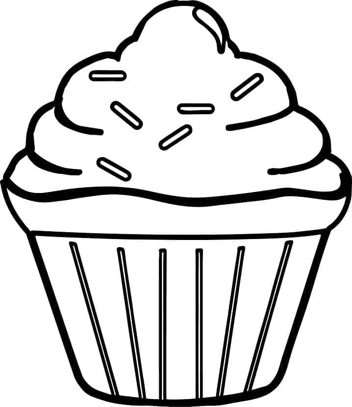 Afdrukbare cupcake