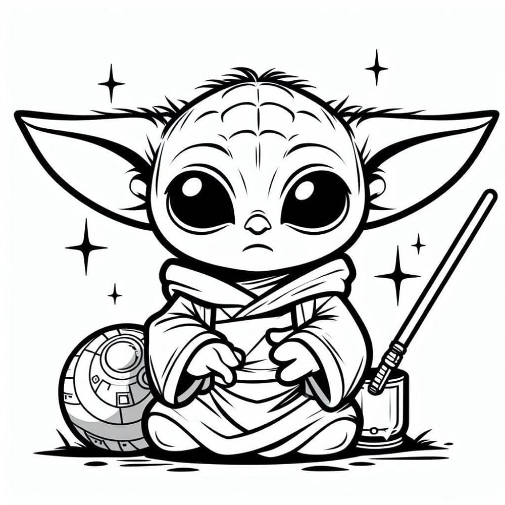 Baby Yoda afdrukken