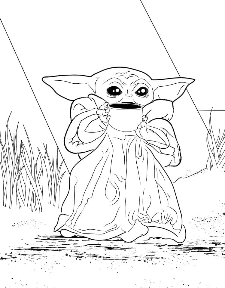 Baby Yoda uit The Mandalorian