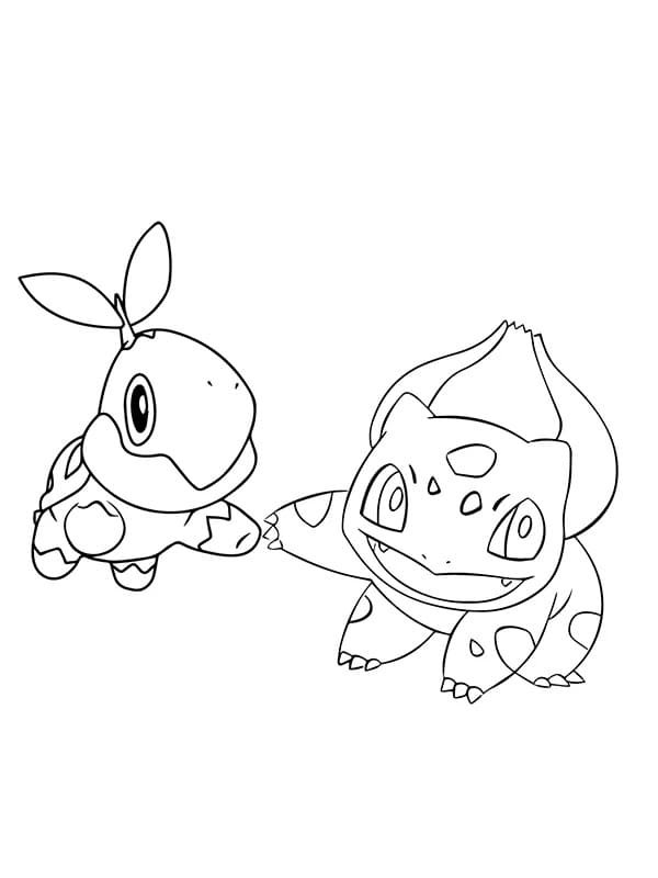 Bulbasaur en Turtwig