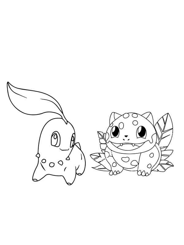 Chikorita en Bulbasaur