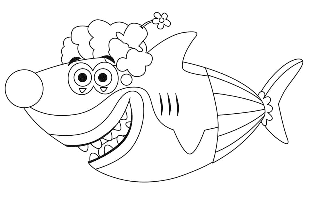 Clown Shark van Baby Shark