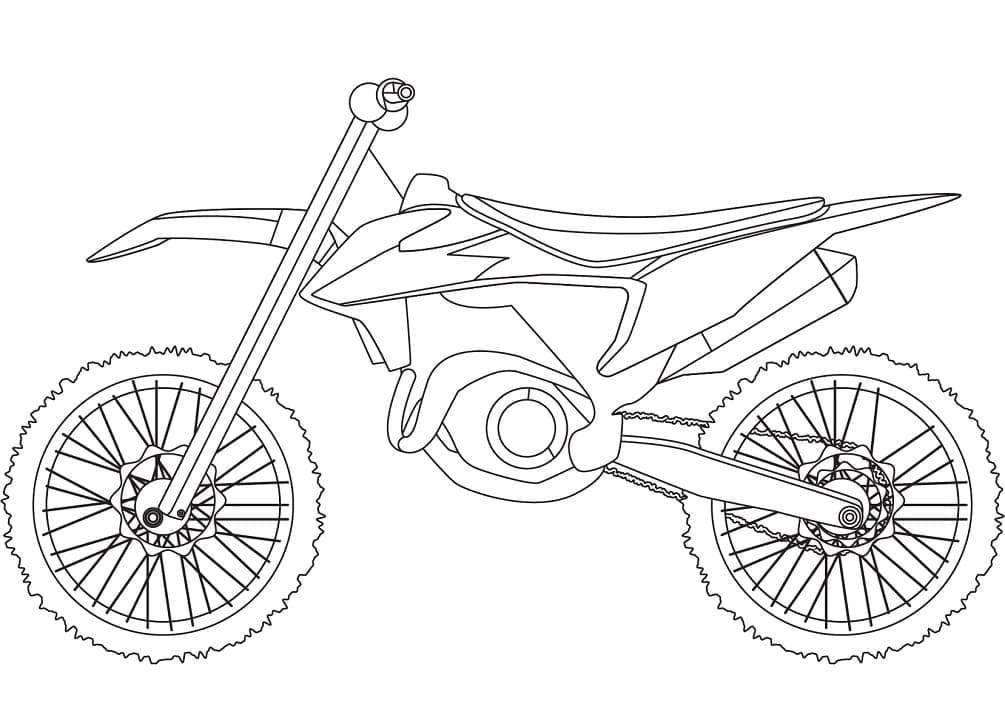 Gratis afdrukbare crossmotor