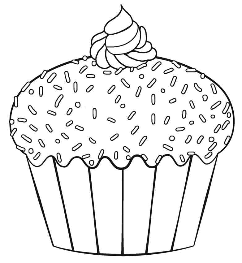 Heerlijke Cupcake afdrukbaar