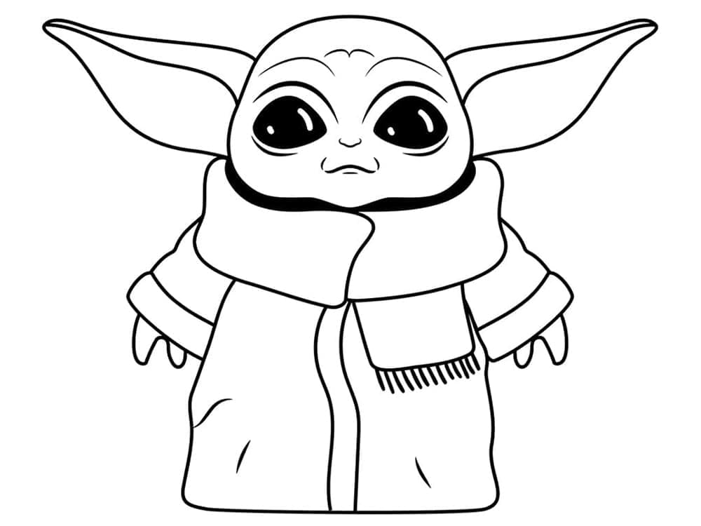 Lachende Baby Yoda