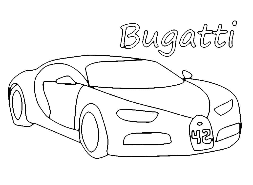 Afdrukbare Bugatti Veyron