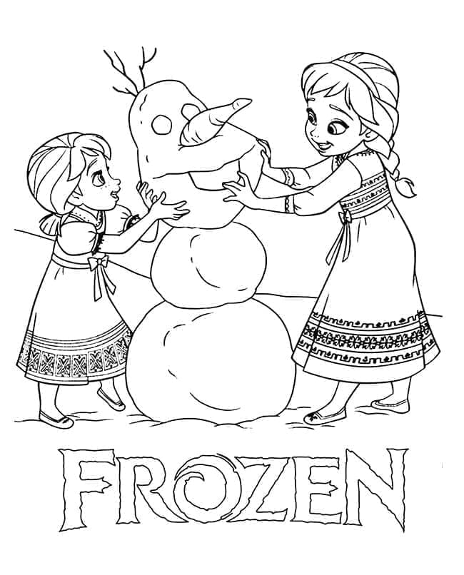 Bevroren Anna en Elsa