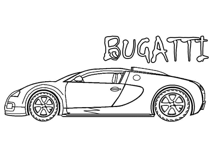 Bugatti Auto Afdrukbaar