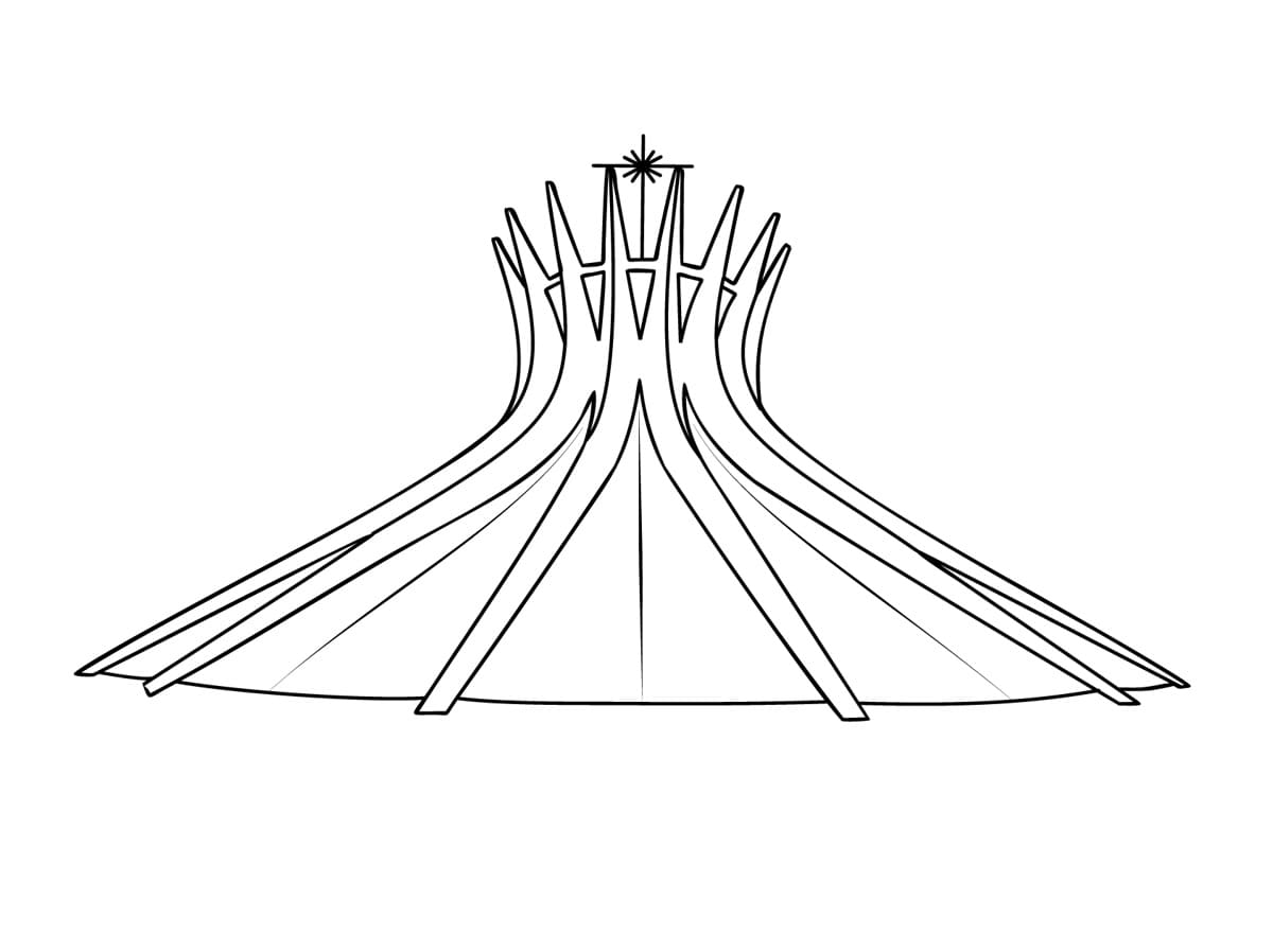 De kathedraal van Brasilia