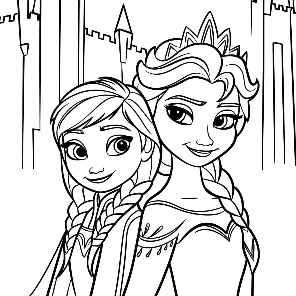 Disney Elsa met Anna