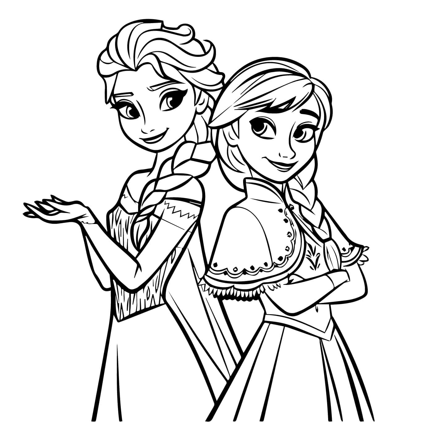 Elsa en Anna Alegres