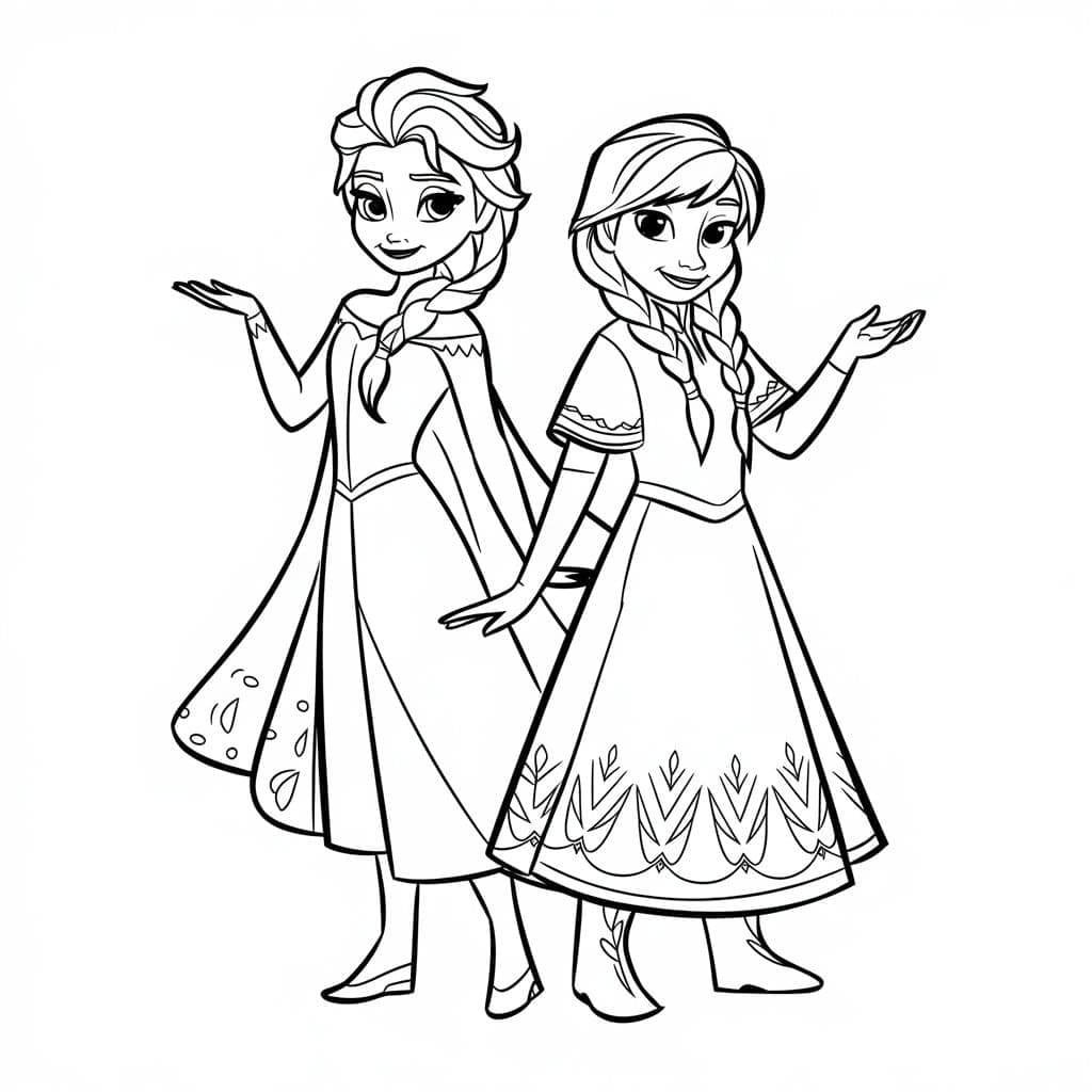 Elsa en Anna Blij