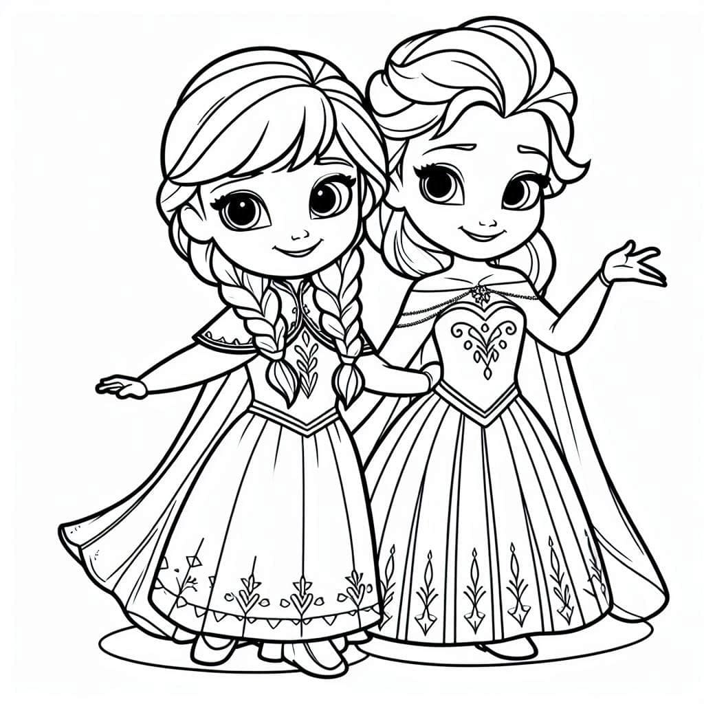 Elsa en Anna uit Frozen