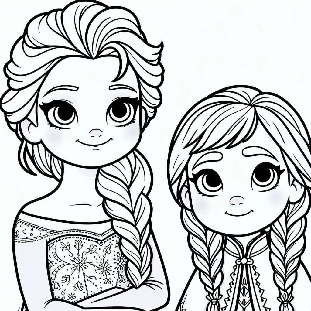 Elsa en Anna vriendelijk