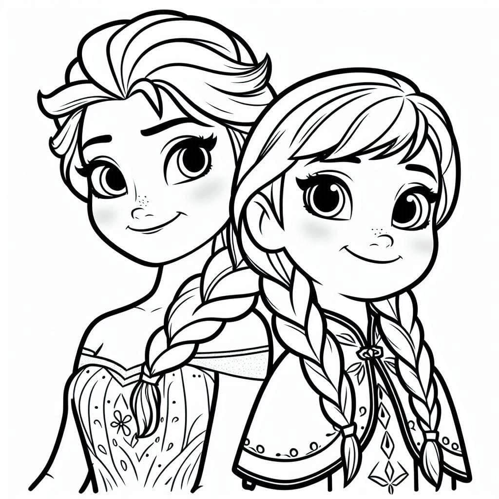 Prachtige Elsa en Anna