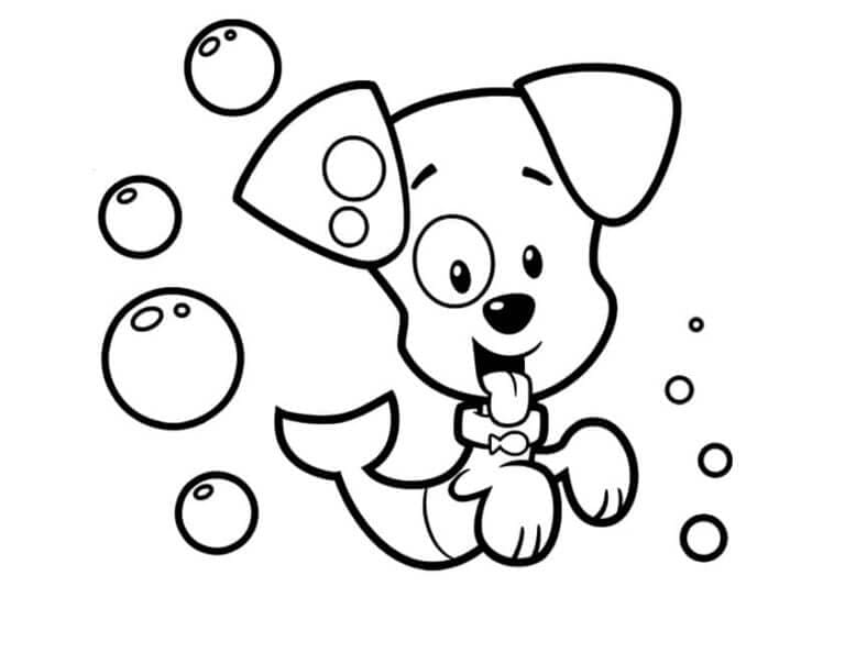 Schattige puppy-bubbel