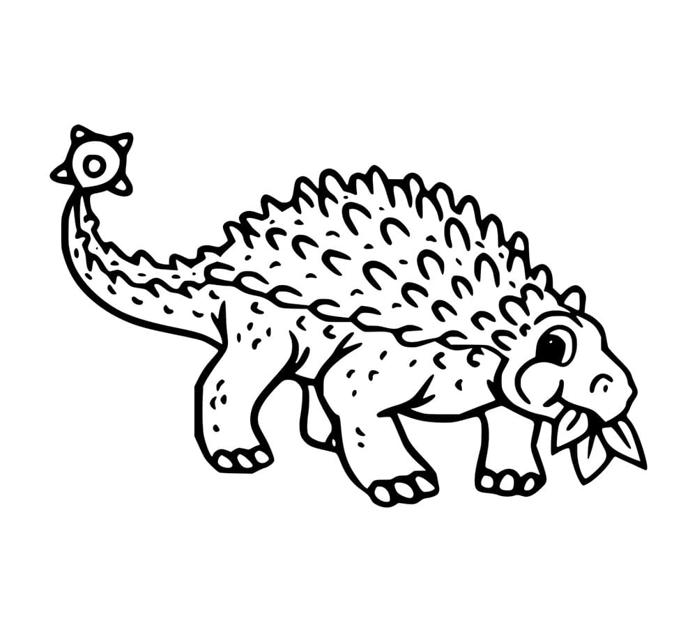 Ankylosaurus eet gras