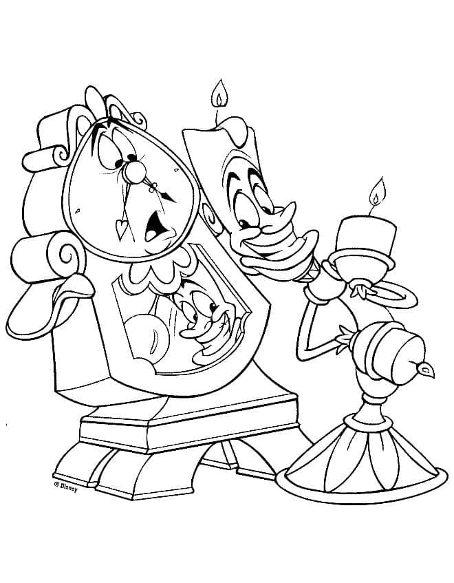 Cogsworth en Lumiere