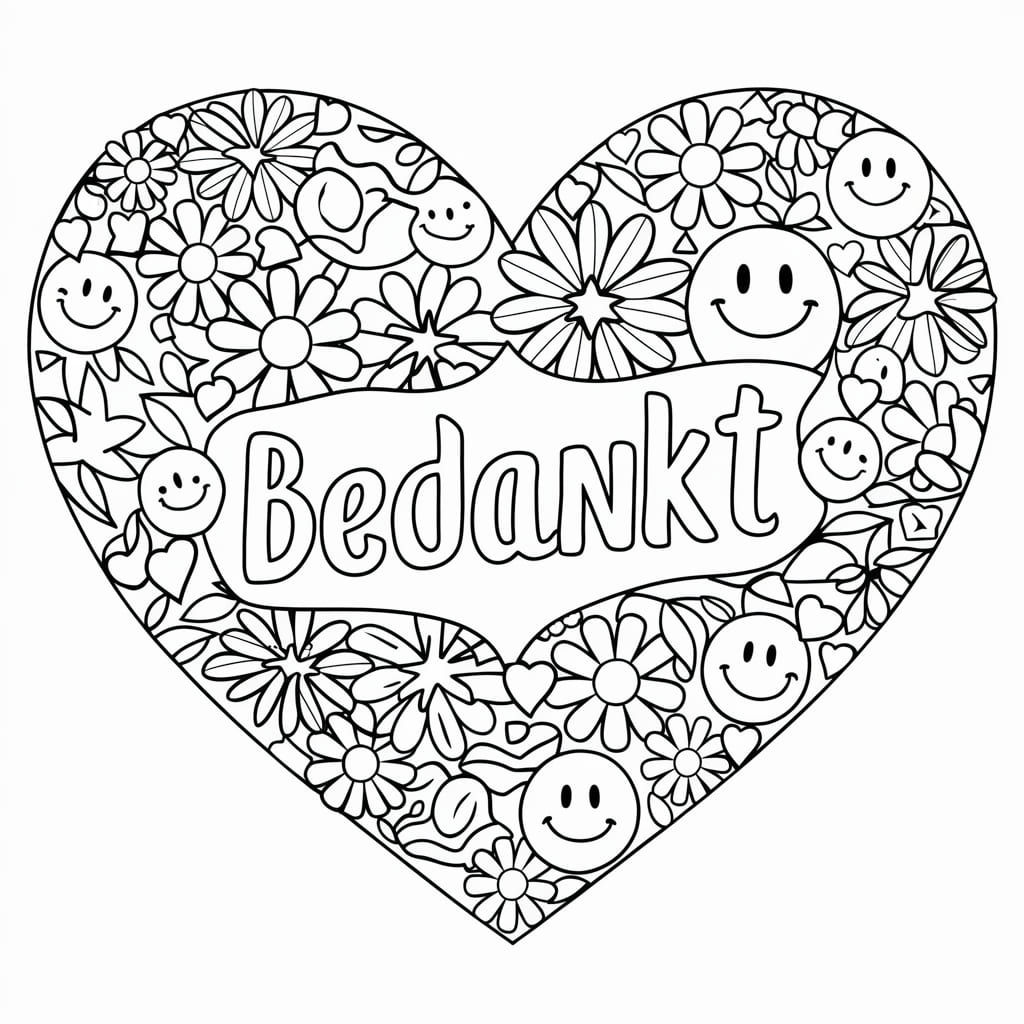 Bedankt Kleurplaten Kinderen Kleurplaat