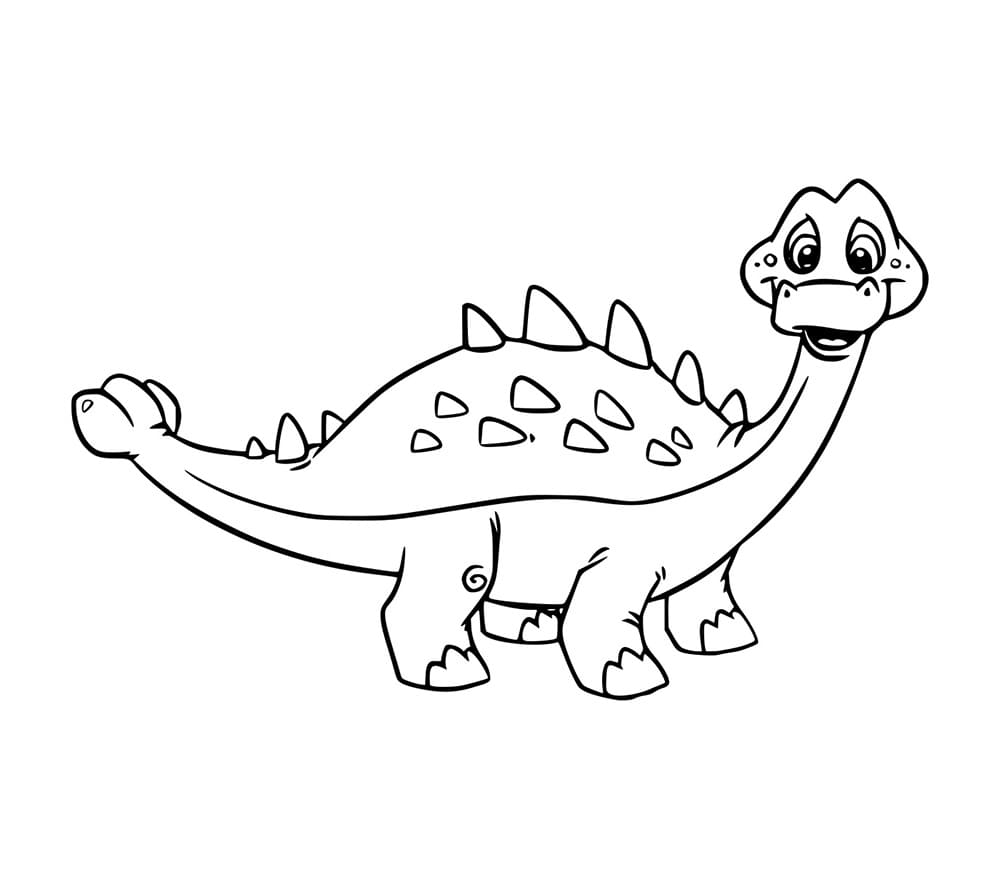 Tekenfilm Ankylosaurus