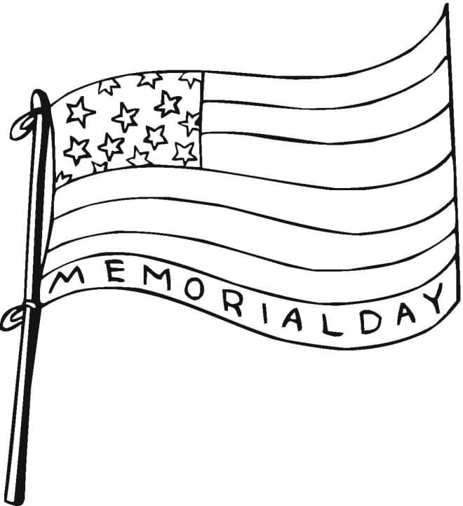 Vlag van Memorial Day