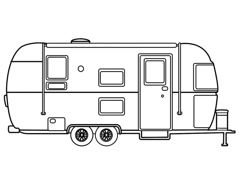 Afdrukken Caravan Kleurplaat Kinderen Kleurplaat Afdrukken Caravan Kleurplaat Kinderen Kleurplaat