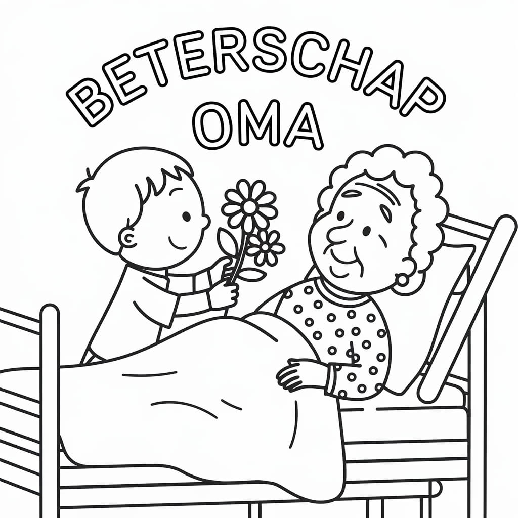 Baby Jongen hoopt Beterschap Oma