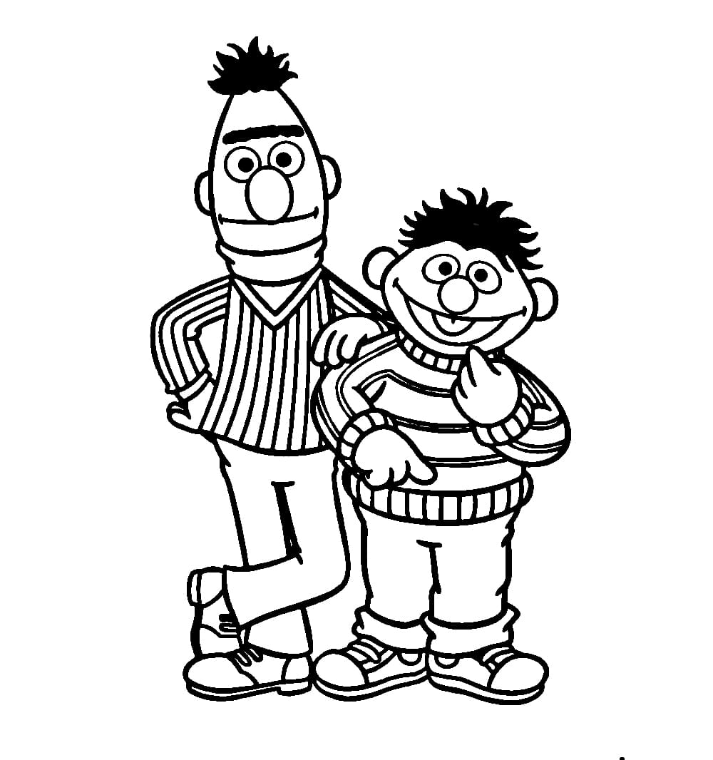 Bert en Ernie vriendelijk