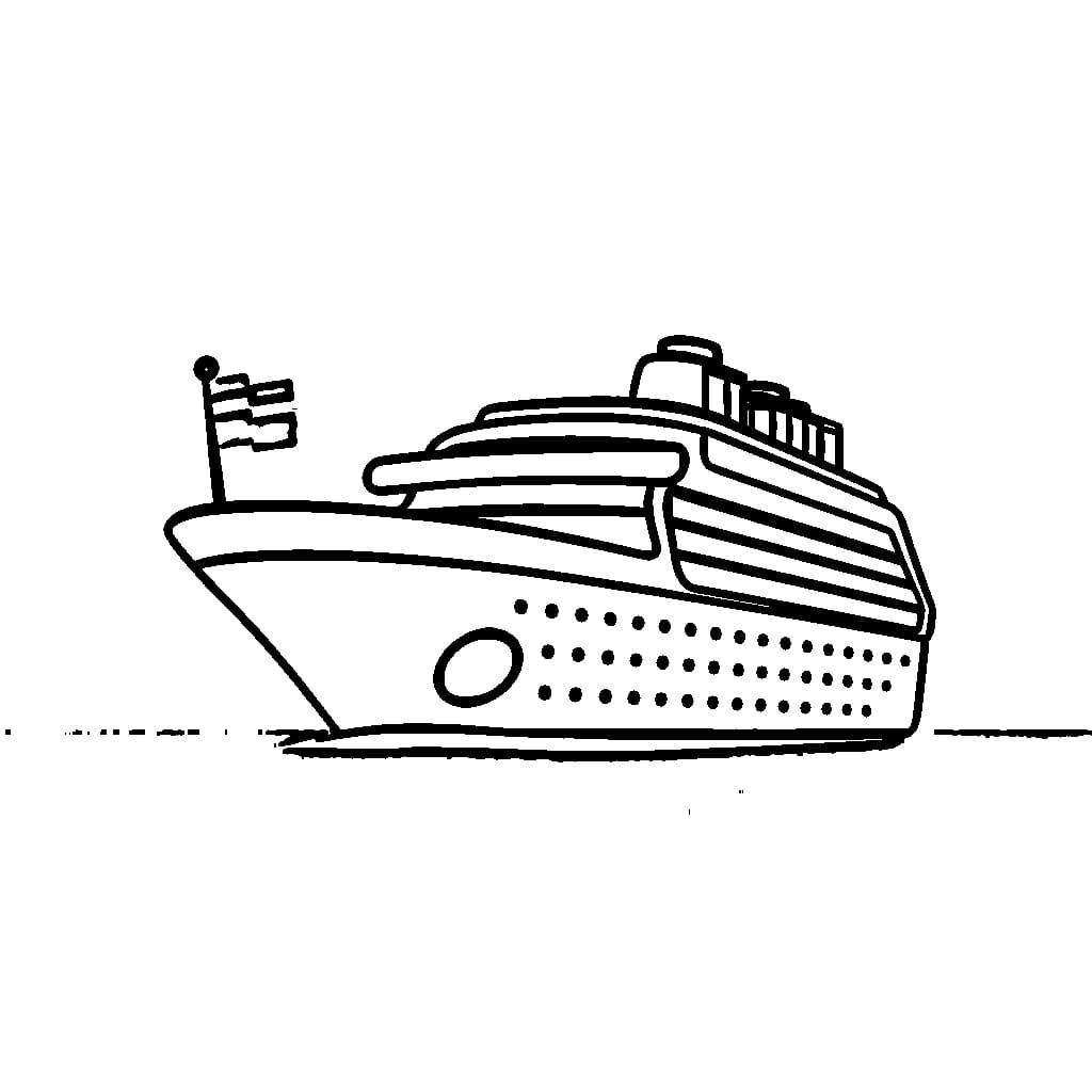 Cruiseschip eenvoudig