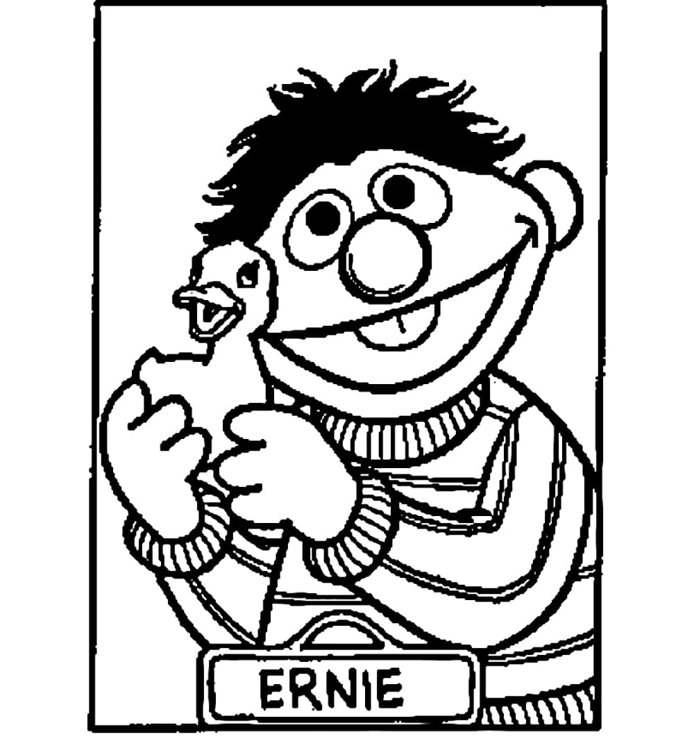 Ernie en speelgoedeend