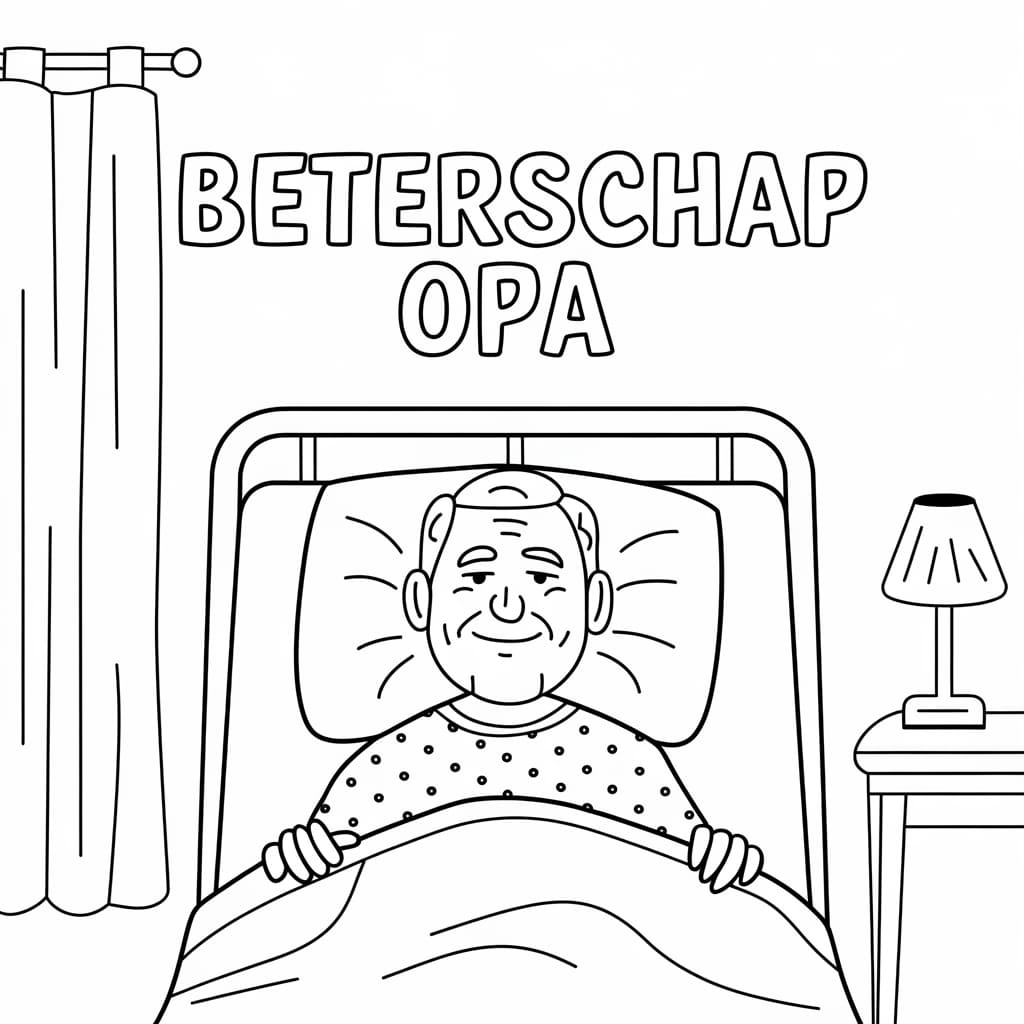 Foto's afdrukken Beterschap Opa