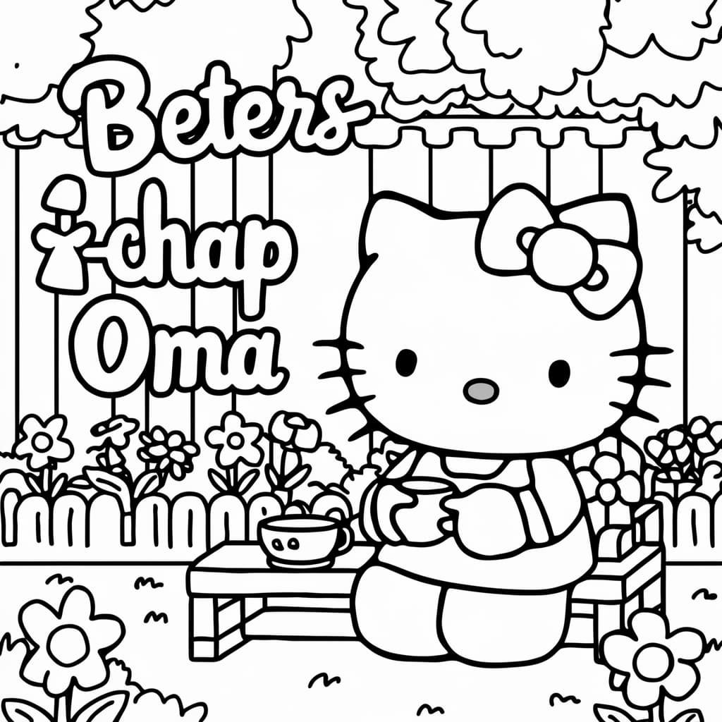 Hello Kitty Beterschap Oma