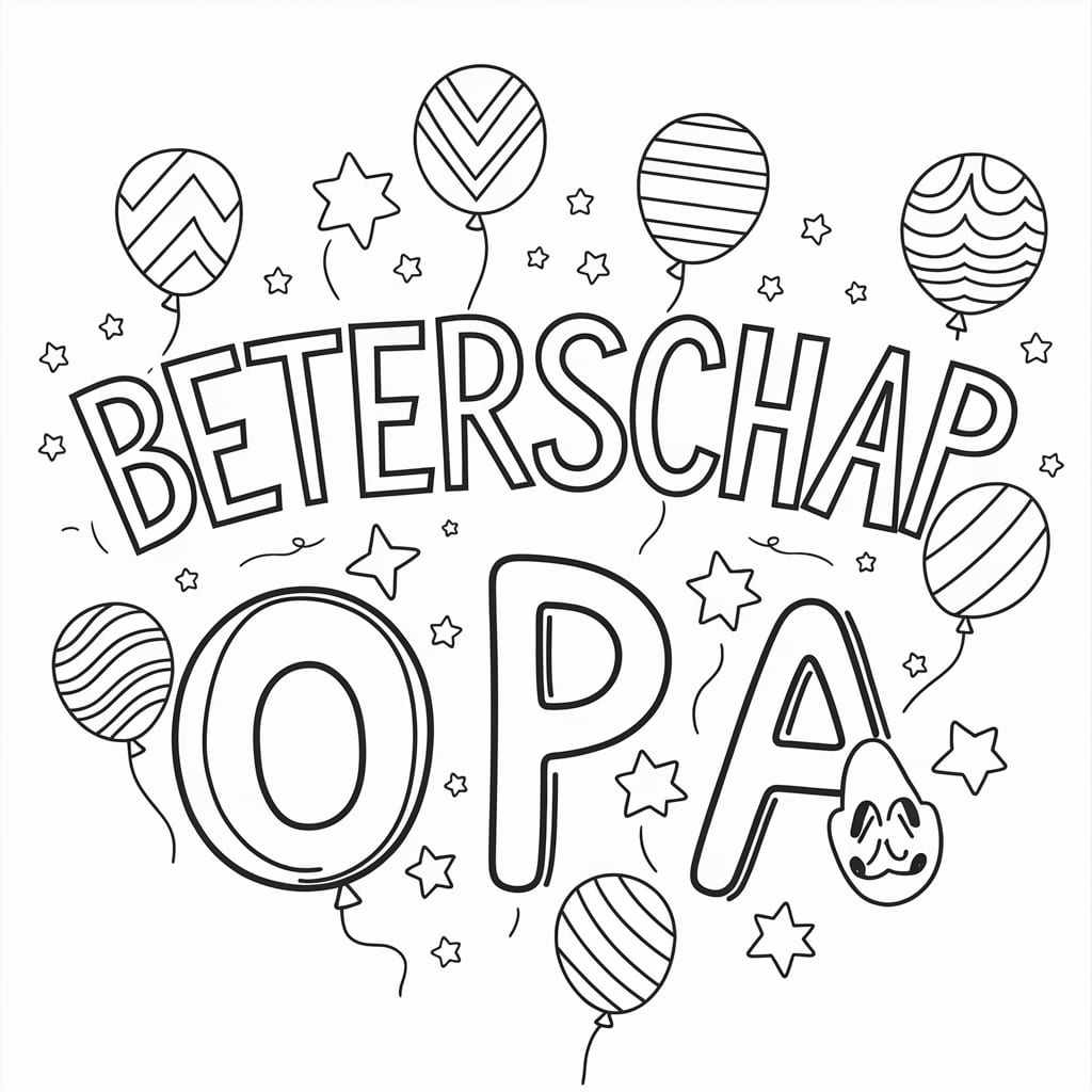 Maak afbeeldingen Beterschap Opa