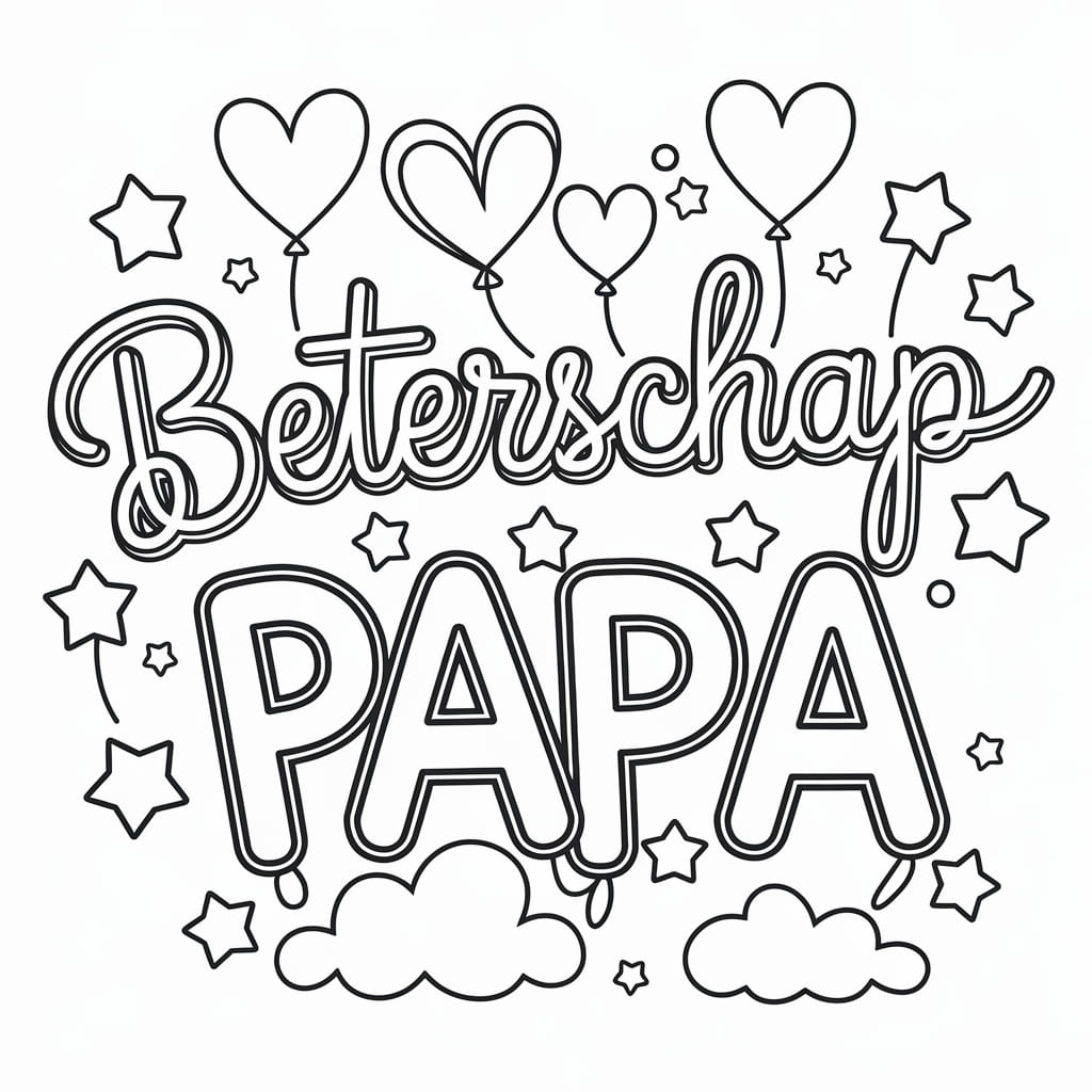 Ster en hart Beterschap Papa