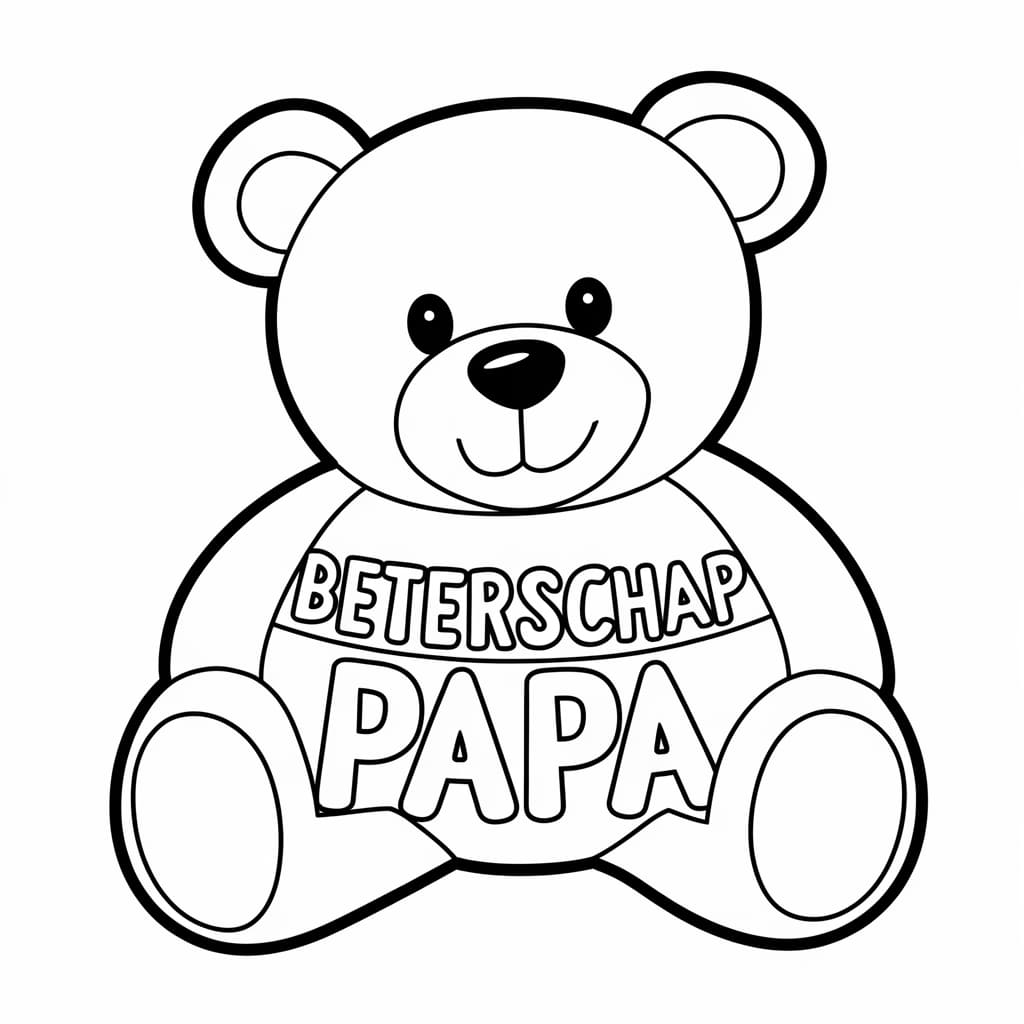 Teddybeer Beterschap Papa