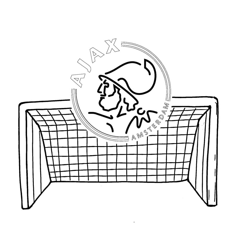Ajax Voetballer Kleurplaat Kinderen Kleurplaat