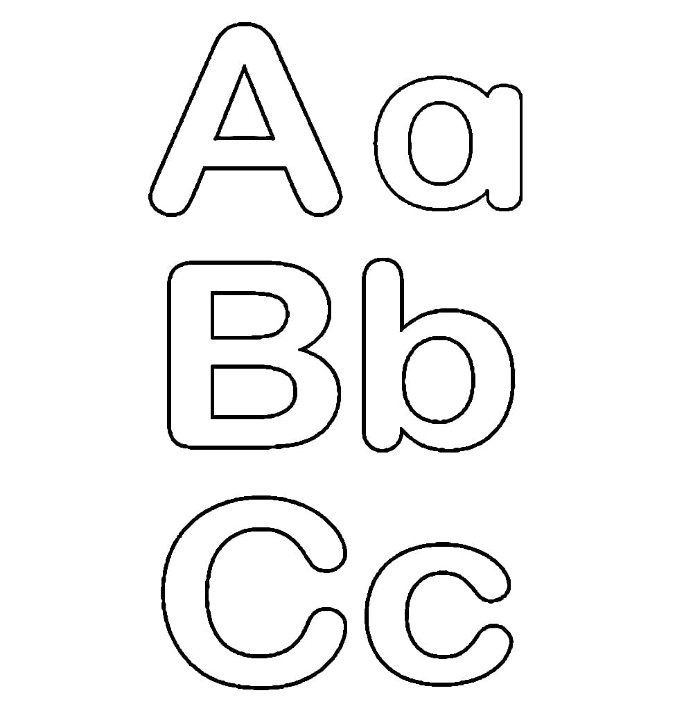 Alfabet letter A B C