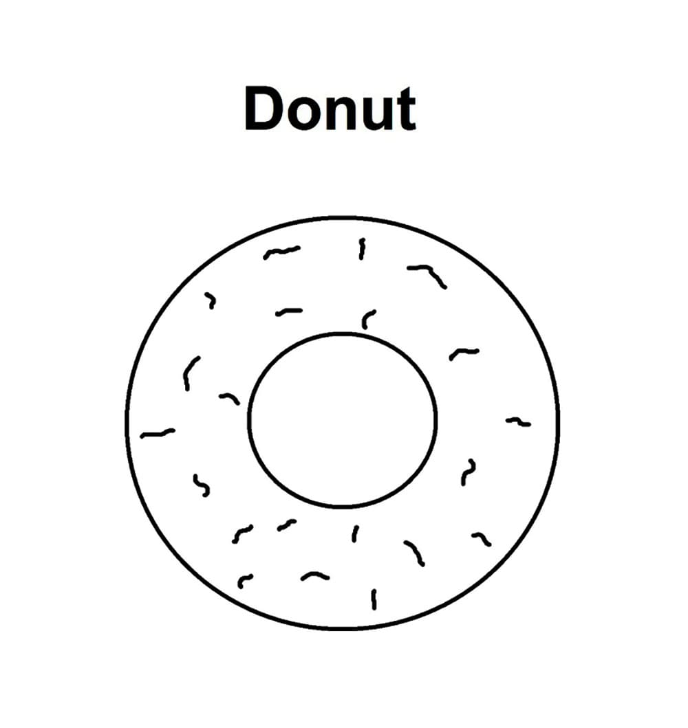 Cirkel van donuts