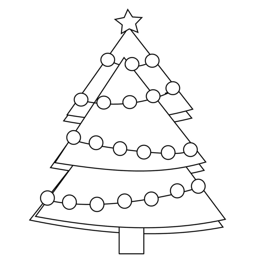 Driehoekige boom voor Kerstmis