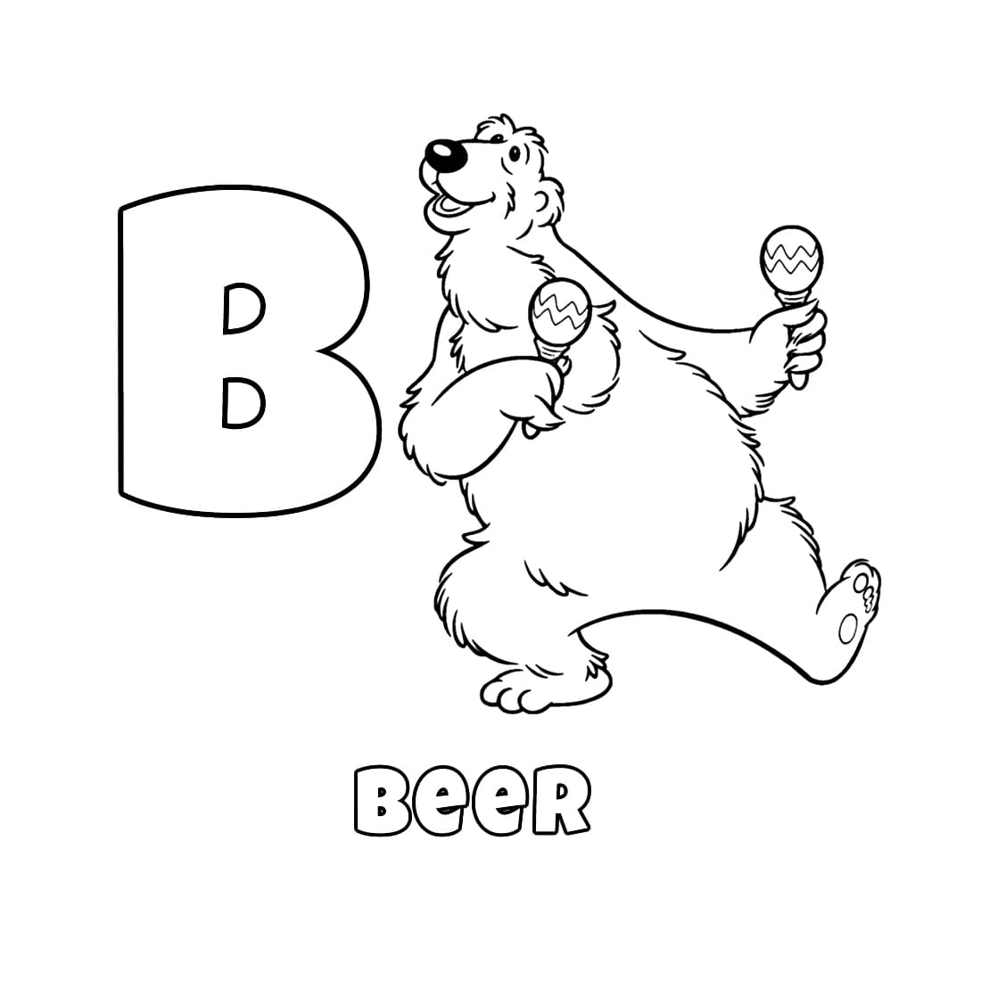 Letter B voor Beer