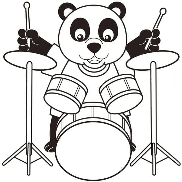 Panda die Drumstel