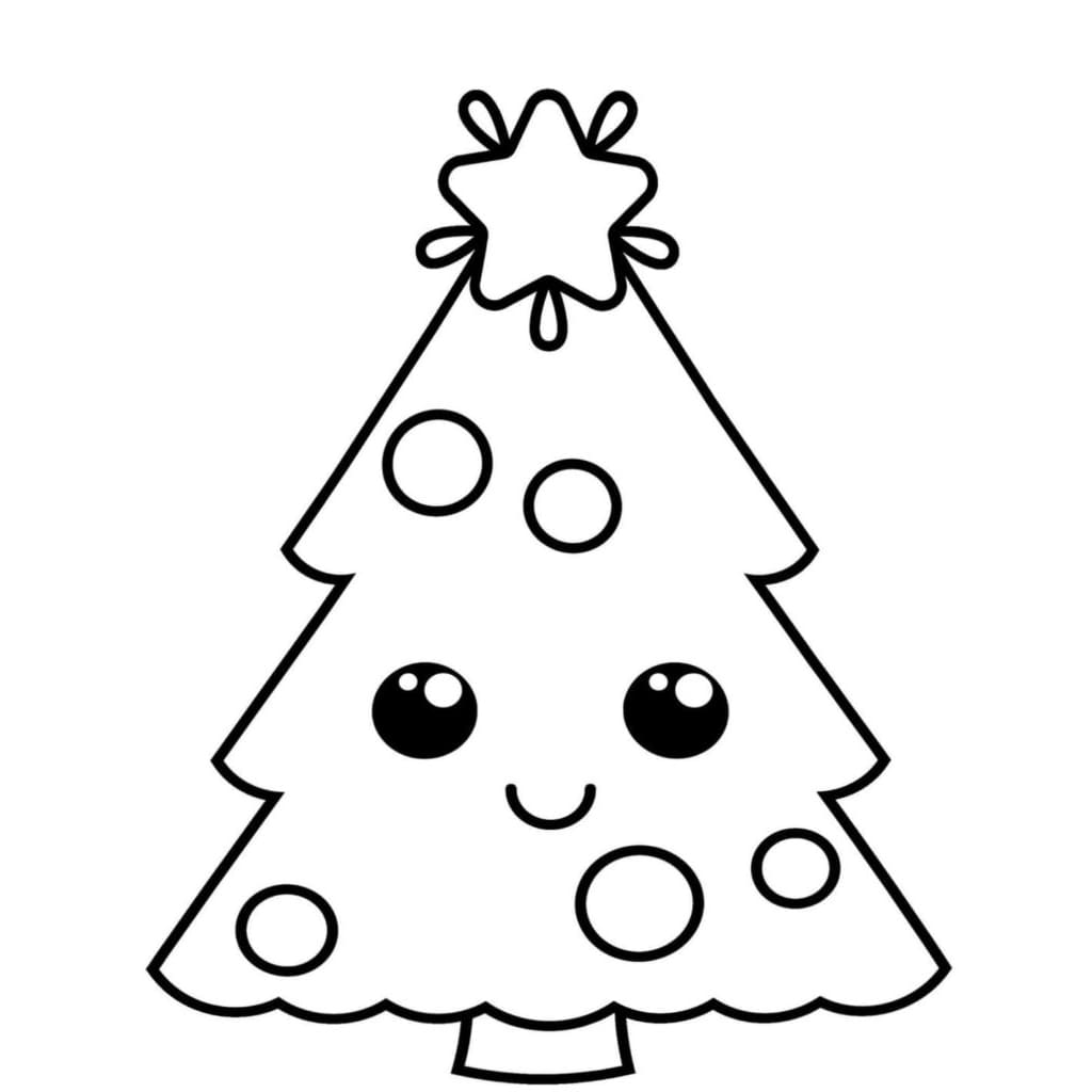 Prachtige Kawaii kerstboom