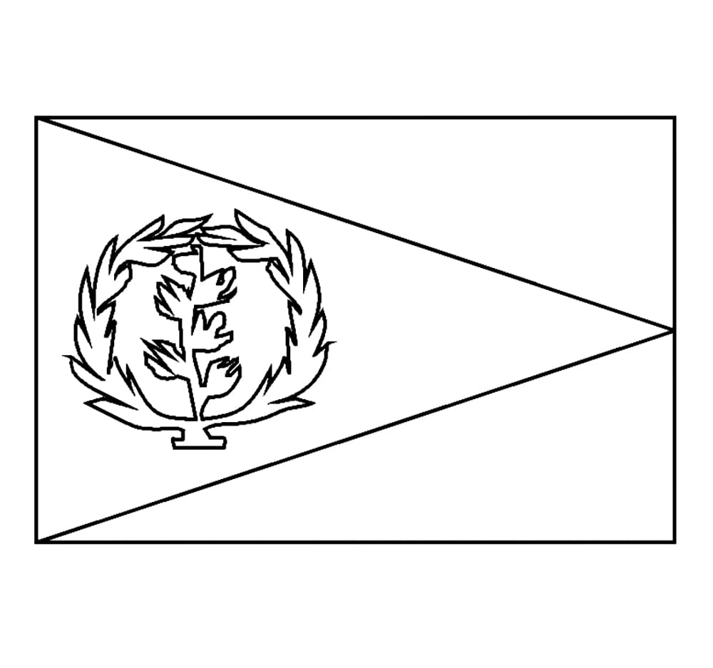 Afdrukbare Eritrese vlag